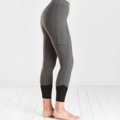 Harry Hall Winter Riding Tight Full Silicone Seat Olive Grey -Saddle Store olive grey 3