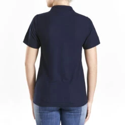 Pony Club Adults Polo Shirt Navy Blue -Saddle Store pc0413 full back