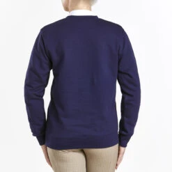 Pony Club Junior Sweatshirt Navy Blue 5 Pony Club Junior Sweatshirt Navy Blue -Saddle Store pc0414 back full 2 3