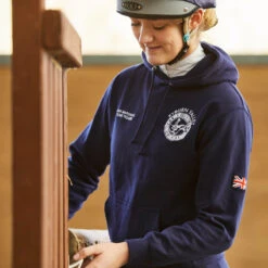 Pony Club Adults Hoodie Purple -Saddle Store pc0415 lifestyle 3 2