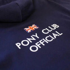 Pony Club Adults Hoodie Navy Blue -Saddle Store pc0415 lifestyle 5