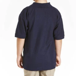 Pony Club Junior Polo Navy Blue -Saddle Store pc0518 back full