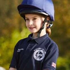 Pony Club Junior Polo Navy Blue -Saddle Store pc0518 lifestyle 1