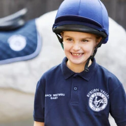 Pony Club Junior Polo Navy Blue -Saddle Store pc0518 lifestyle 2