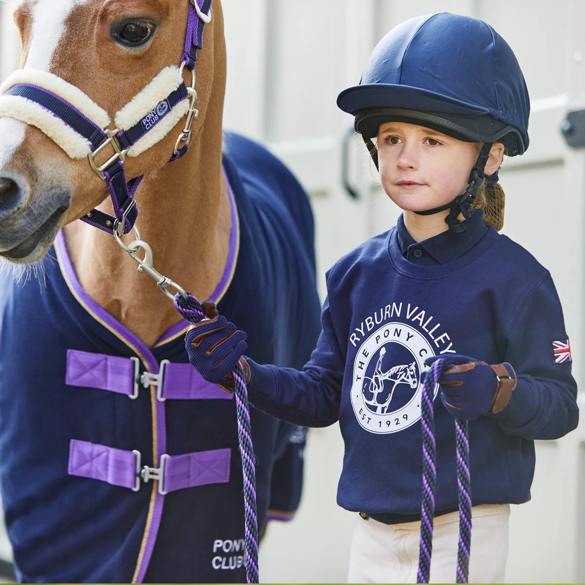 Pony Club Junior Sweatshirt Burgundy 3 Pony Club Junior Sweatshirt Burgundy - Image 3