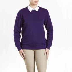 Pony Club Junior Sweatshirt Purple -Saddle Store pc0519 sweatshirt 2