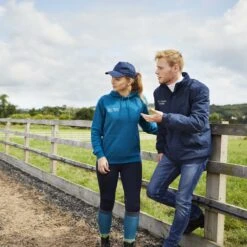 Personalised Adults Embroidered Hoodie Teal 10 Personalised Adults Embroidered Hoodie Teal -Saddle Store personalisation lifestyle 287 sq web