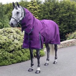 Ventomasta 300g Heavyweight Combo Neck Turnout Rug Purple