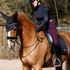 Protechmasta Infrared Horse Fly Veil With Soundproof Ears Black -Saddle Store protechmasta bundle black option 2