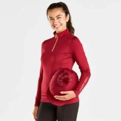 Harry Hall Ladies Base Layer Red 19 Harry Hall Ladies Base Layer Red -Saddle Store red 4th image ladies baselayer