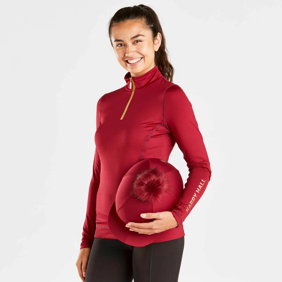 Harry Hall Ladies Base Layer Red 5 Harry Hall Ladies Base Layer Red - Image 5