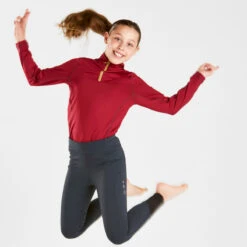 Harry Hall Junior Base Layer Red -Saddle Store red jnr baselayer image 4