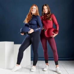 Farnell Breeches Full Grip Seat Navy Blue -Saddle Store red lifestyle eight