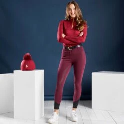 Harry Hall Hat Silk Red 6 Harry Hall Hat Silk Red -Saddle Store red lifestyle one 1