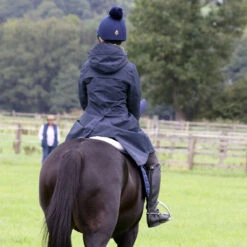 Harry Hall All-Weather Long Jacket II Dark Navy -Saddle Store ridden lifestyle 2 all weather long jacket