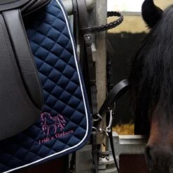 Personalised Masta GP Saddle Pad Navy Blue 7 Personalised Masta GP Saddle Pad Navy Blue -Saddle Store saddlecloth navy