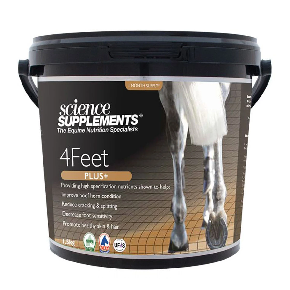 Science Supplements 4Feet PLUS+ Horse Supplement 1.5 Kg 1 Science Supplements 4Feet PLUS+ Horse Supplement 1.5 Kg