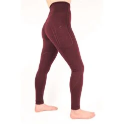 The Original Flexars Women's Riding Leggings Wine -Saddle Store side 1