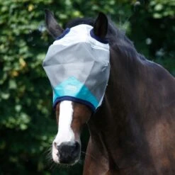 Masta Fly Mask Teal 7 Masta Fly Mask Teal -Saddle Store side 3
