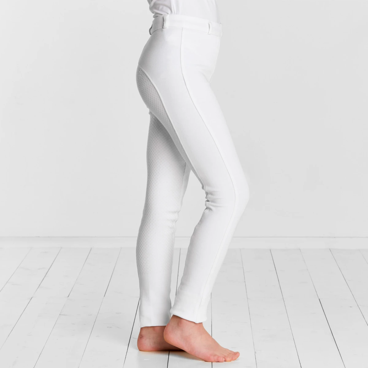 Farnell Grip Seat Junior Jodhpur White 2 Farnell Grip Seat Junior Jodhpur White - Image 2