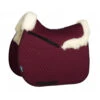 NuuMed HiWither Half Wool Saddlepad With Collars Burgandy