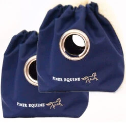 Finer Equine Stirrup Covers Navy Blue 14 Finer Equine Stirrup Covers Navy Blue -Saddle Store studio 3 1