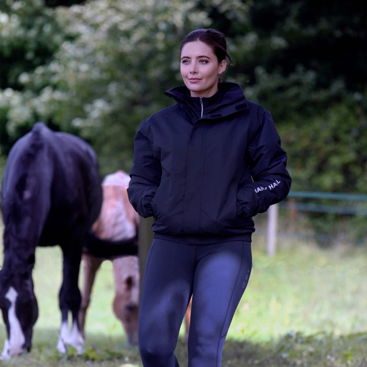 Harry Hall All-Weather Unisex Blouson Jacket Adult Dark Navy 9 Harry Hall All-Weather Unisex Blouson Jacket Adult Dark Navy - Image 9