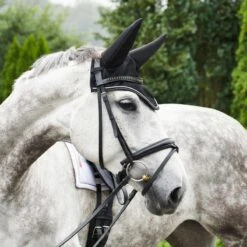 Protechmasta Infrared Horse Fly Veil With Soundproof Ears Black