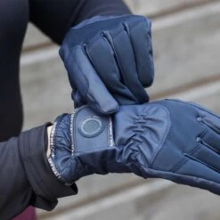 Harry Hall Waterproof Riding Glove Navy Blue -Saddle Store waterproof gloves 1