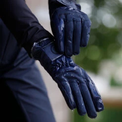 Harry Hall Waterproof Riding Glove Navy Blue -Saddle Store waterproof gloves 2