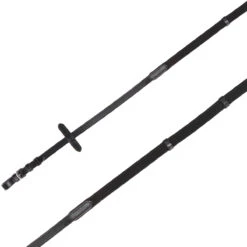 Cottage Craft Webbed Reins With Stoppers Black