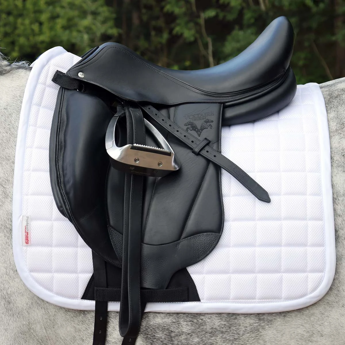 Protechmasta Infrared Airmesh Dressage Saddlecloth White 1 Protechmasta Infrared Airmesh Dressage Saddlecloth White