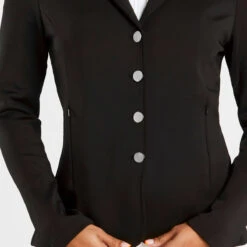 Harry Hall Show Jacket Ladies Black -Saddle Store zip pockets and buttons 1
